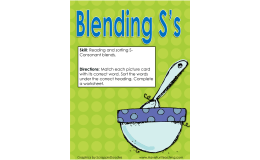 Blending S Blends Activity