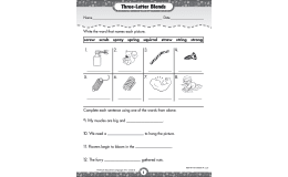 Blends, Digraphs, and Silent Letters Printable Workbook
