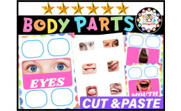 Body Parts Activity Pages| Body Parts Worksheets Cut & pas