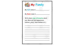 Booklet: My Family