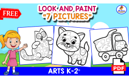 BRAIN ACTIVITY | Look and Paint | 7 PICTURES