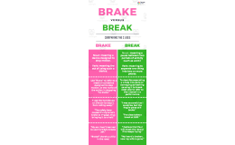 Brake v. Break | Upper Intermediate Lesson Plan