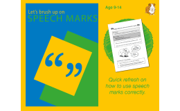 Brush Up On Using Speech Marks (9-14 years)