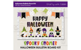Bulletin Board : Cute Gnomes Halloween Classroom Theme
