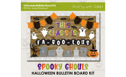 Bulletin Board : Scary Ghouls Halloween Classroom Theme