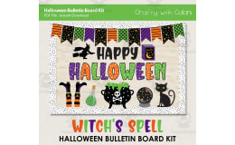Bulletin Board : Witches Potion Halloween Classroom Theme