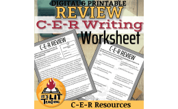 C-E-R Writing Review Worksheet (Claim, Evidence, Reasoning)