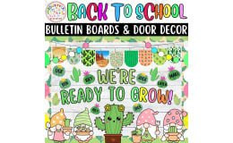 Cactus Back To School Bulletin Board or Door Decor Kit | We're Ready