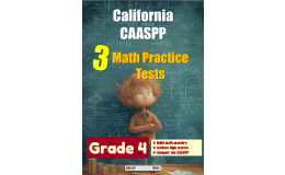 California CAASPP 3 Math Practice Tests for Grade 4