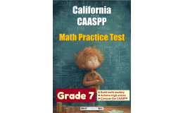 California CAASPP Math Practice Test for Grade 7