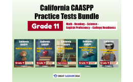 California CAASPP Practice Tests Bundle for Grade 11