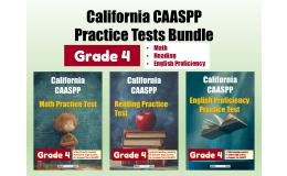 California CAASPP Practice Tests Bundle for Grade 4