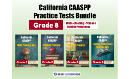 California CAASPP Practice Tests Bundle for Grade 8