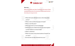 Canada Day Reading Activities
