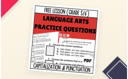 Capitalization and Punctuation Sample Lesson Grade 5-6 (PDF)