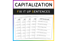 Capitalization Practice and Activities, 2nd Grade Grammar Worksheets
