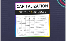 Capitalization Practice and Activities, 3rd Grade Grammar Worksheets