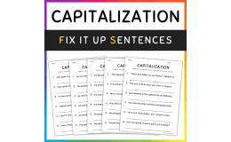 Capitalization Practice and Activities, 4th Grade Grammar Worksheets