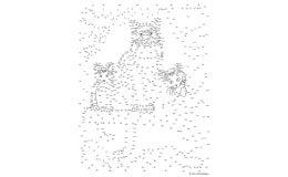 Extreme Cat Dot-to-Dot: 801 Dots