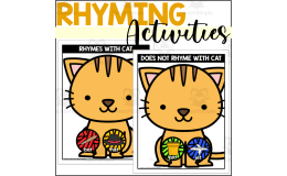 Cat Themed Rhyming Words