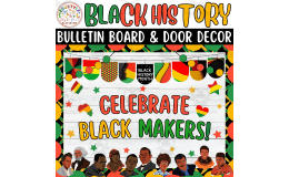 Celebrate Black: Black history Month Bulletin Boards & Door Decor Kits