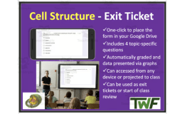 Cell Structure and Function - Digital Exit Ticket and Review Activity
