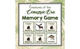 Cenozoic Creatures Memory Game