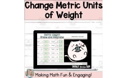 Change - Convert - Metric Weight Digital Self-Checking Math Activity