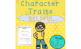 Character Trait Activity for Helpful