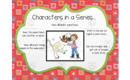 Characters in a Series Anchor Chart