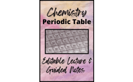 Chemistry: Unit 6 Periodic Table & Trends PowerPoint and Lecture Guide