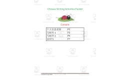 Chinese Writing Activities