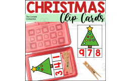 Christmas Counting to 10 Clip Cards