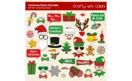 Christmas Printable Photo Booth Prop Classroom Activity