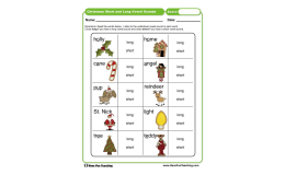 Christmas Short & Long Vowel Sounds – Phonics Sheet