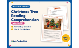 Christmas Tree Reading Comprehension Worksheet – 2nd Grade Trees
