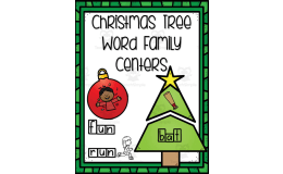 Christmas Word Family Centers