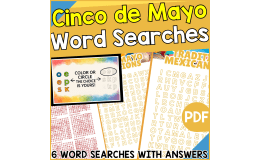 Cinco de Mayo Word Searches (PDF)