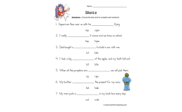 Circling CVC E Words Worksheet