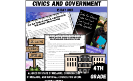 Civics and Government 4th Grade (15 Day) Unit