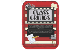 Class Critics Summarize and Discuss Activity