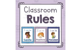 Classroom Rules Poster Set