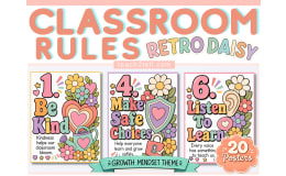 Classroom Rules Posters Positive Behavior Expectations Class Decor