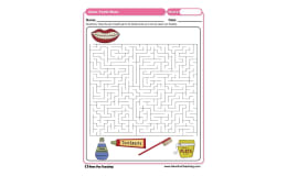 Clean Teeth Maze Worksheet