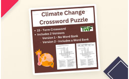 Climate Change Crossword Puzzle Activity