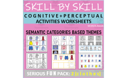 Cognitive Perceptual Worksheets | Category Themes | 2