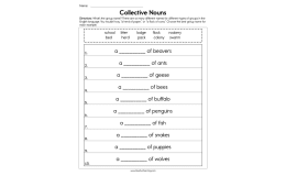 Collective Nouns: Animal-Group Matching