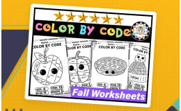 Colour by Code Worksheets for Addition Facts