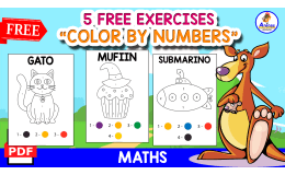 COLOR BY NUMBERS | 5 FREE IMAGES