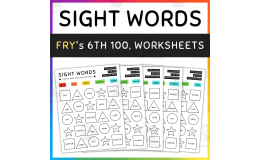 Color by Sight Word Game, High Frequency FRY Words, 6th 100 - SET 8